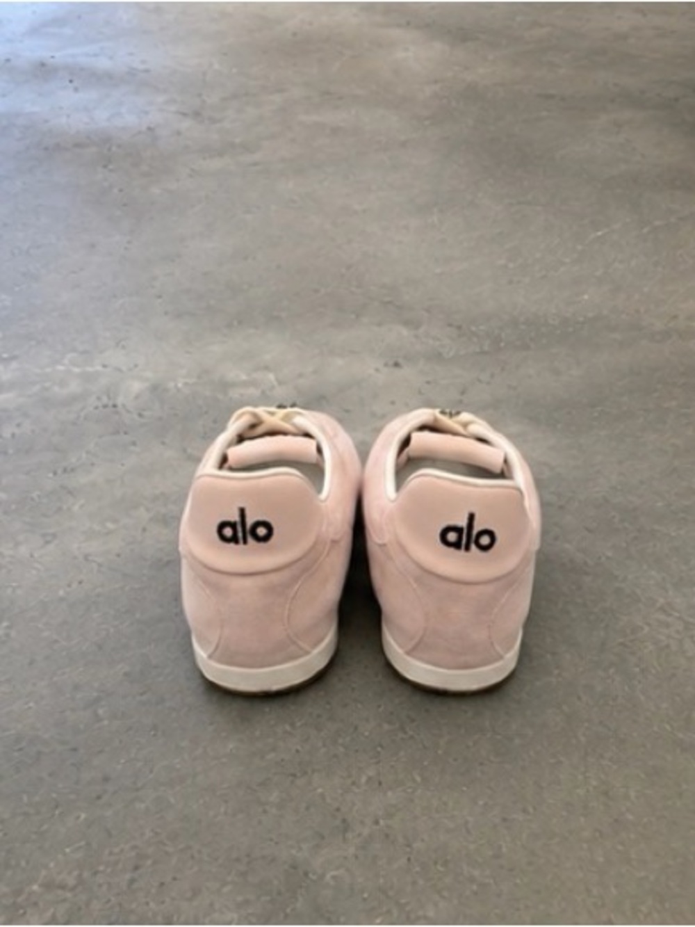 Women’s ALO Yoga Pale Pink Suede Sneakers